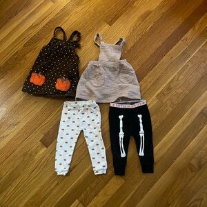 Fall toddler baby clothing bundle pumpkins